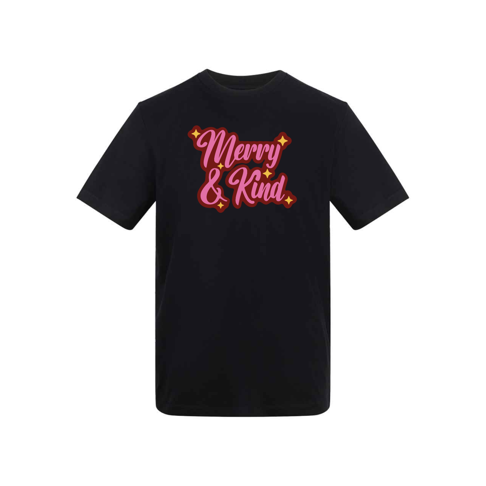 Merry & Kind T-Shirt - Deep Black