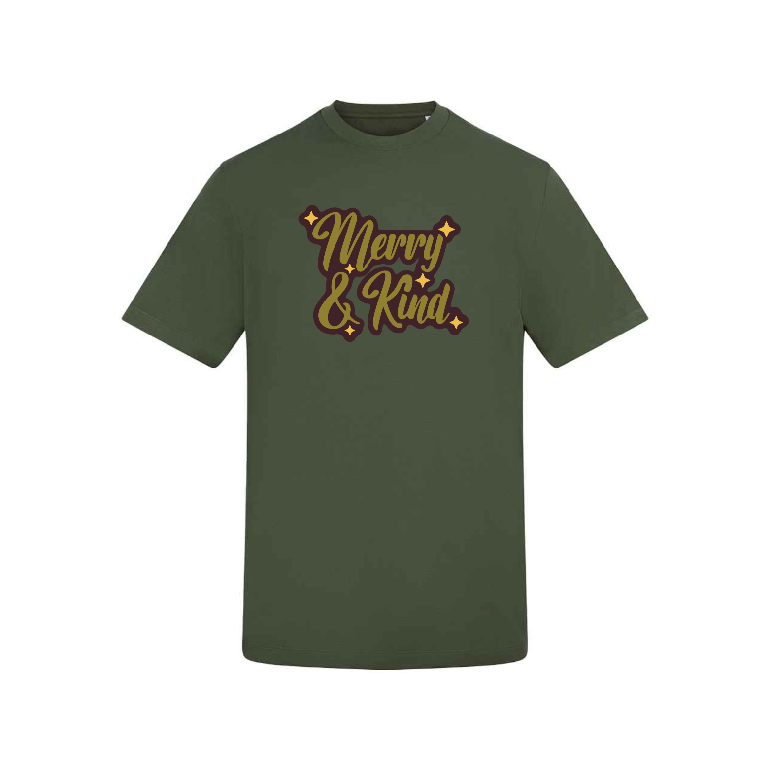 Merry & Kind T-Shirt - Earthy Green