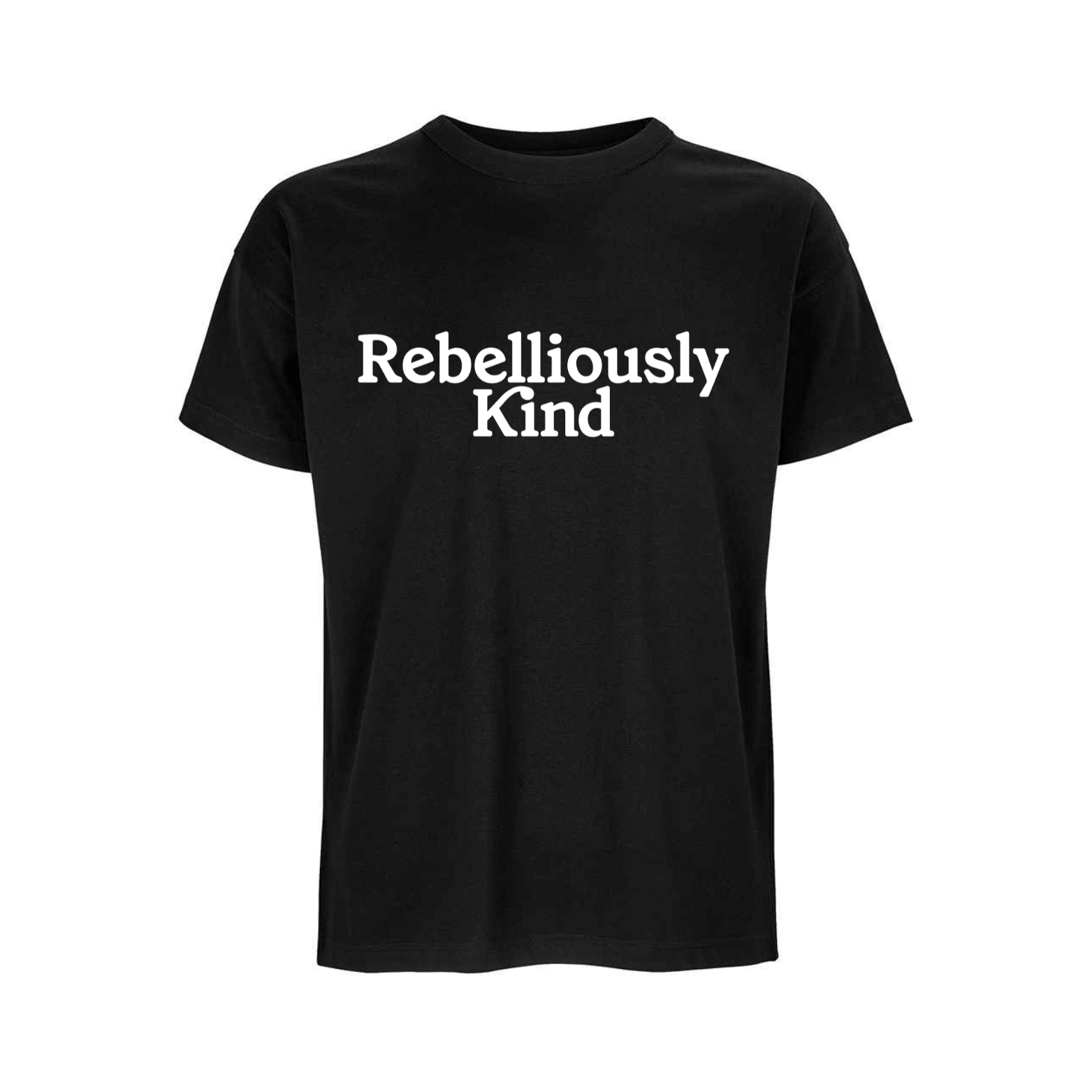 Bigheart Oversized T-shirt - Deep Black